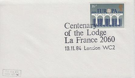 Jubiläumsbrief London 19.11.84