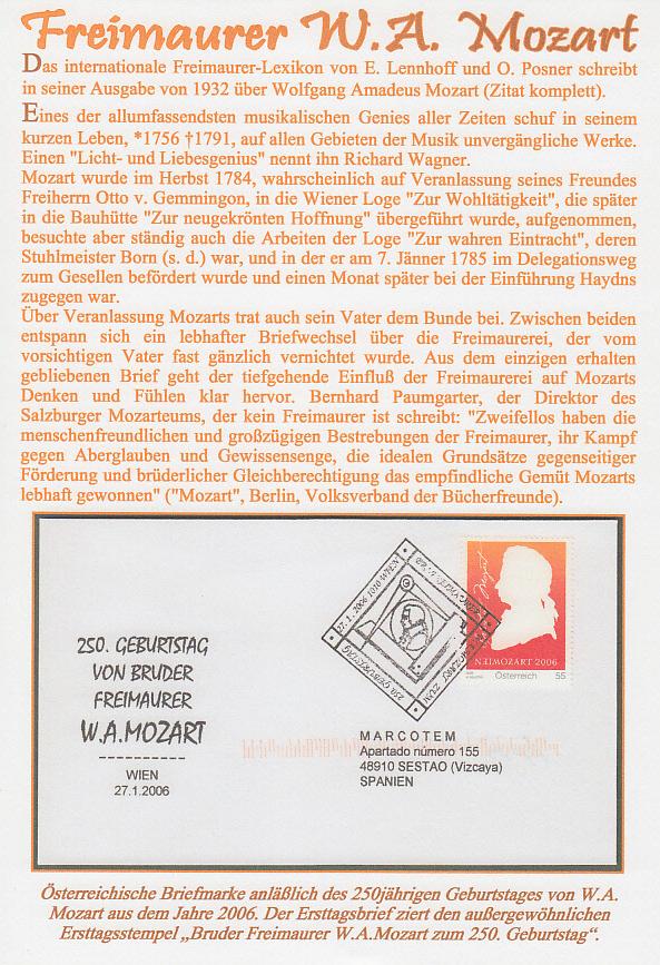 Österreichische Sonderbriefmarke 2006