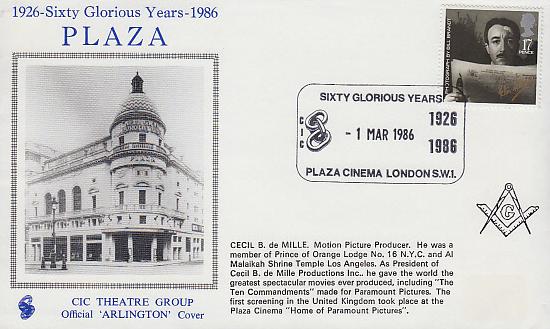 Cecil B. DeMille - PLAZA London 1986