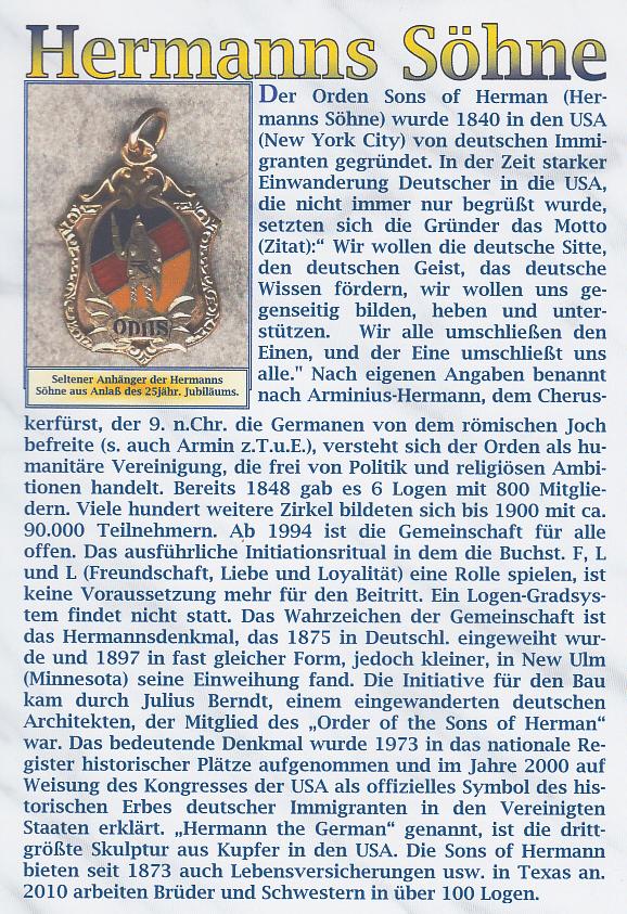 Hermanns Söhne - Anhänger 1865